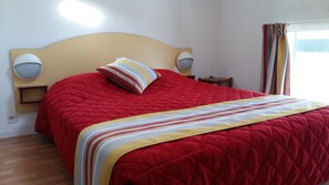 The master bedroom upstairs features a Double bed.