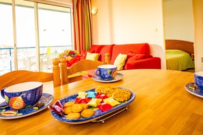Entertain and enjoy meals together at the dining room table.