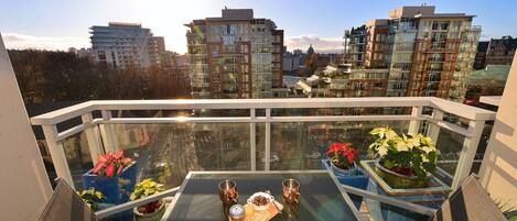 Main Patio located off living room. Sun filled view - relax and enjoy! 