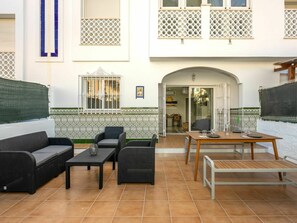 Window, Plant, Flooring, Couch, Floor, Wood, Living Room, Outdoor Bench, Outdoor Furniture, Hardwood