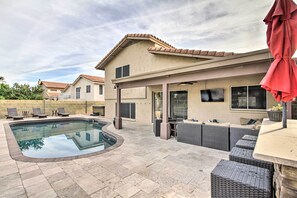 Backyard | Private Pool | Outdoor TV | 2-Story Home