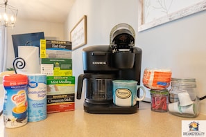 Keurig Single Service and Traditional Drip Coffee Makers.