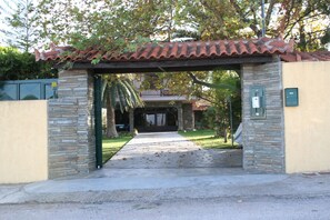 This is the entrance of the villa that leads to the parking area