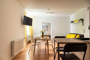 Dining area in the living room