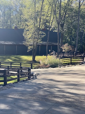 The view from the gated entrance at The Haven.