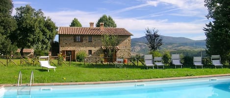 Beautiful villa with private pool, terrace, and garden with countryside views 