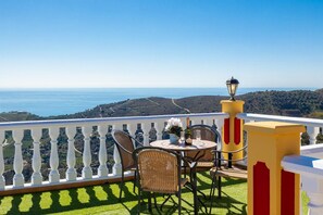 Terrace area with sea views