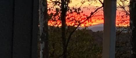 Beautiful sunsets from covered porch