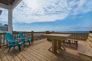 Patio with outdoor seats