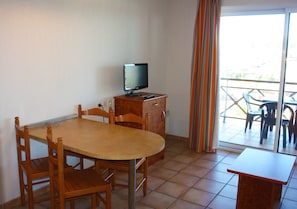Settle into the dining area and enjoy a nice meal.
