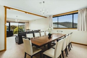 Large dining suite for the whole ang.