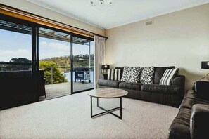 Family room with fold out sofa bed