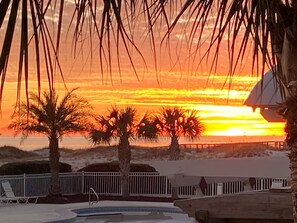 Sunset at the resort