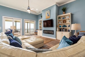 Surfs Up Gulf View Living Room