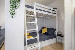 and a bunk bed