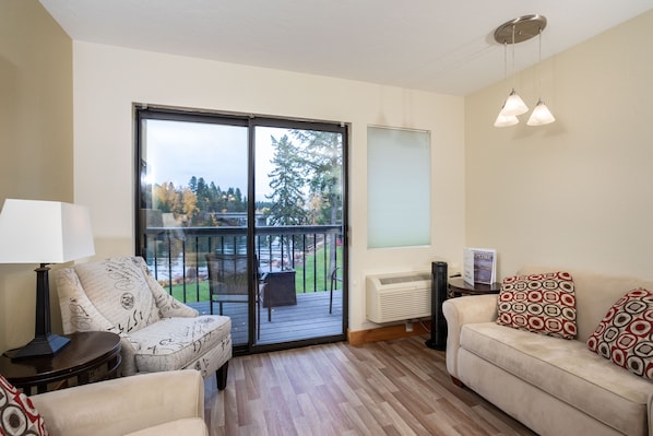 Enjoy the beautiful views | Queen-Sized Sleeper Sofa | Main Level