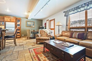 View of the living room and dining area