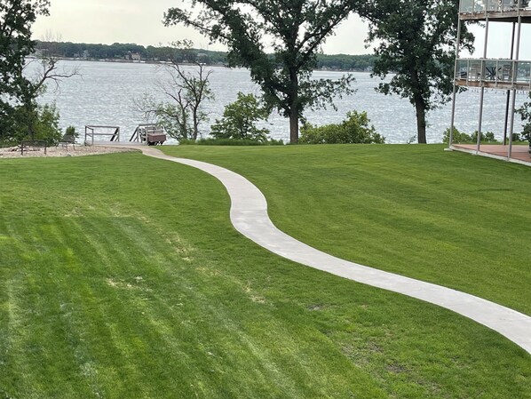 View of East Lake Okoboji from the deck