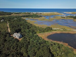 Drone view of home