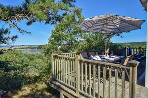 Deck area with dining table