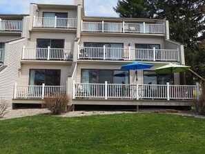 EXTERIOR:  The back patio.  The first floor shown in the photo is the back patio for the condo.
