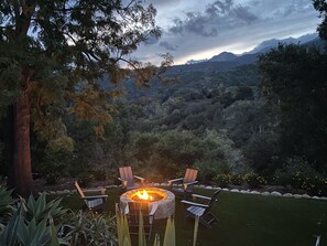 Fire pit with endless views