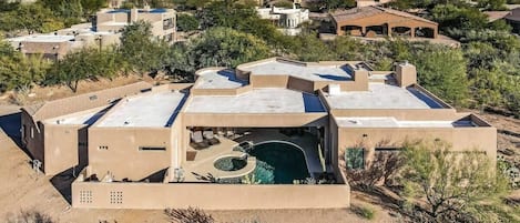 Sweeping views abound from this high end three bedroom residence in the Troon North district of Scottsdale