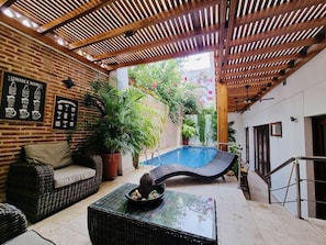 Large private terrace