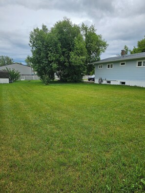 Sitting on a double lot.  Fire pit, and lots of space to pull in RV.