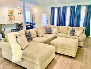 Spacious seating area... you will LOVE this couch!