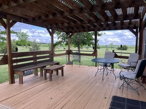 Have a coffee (or a beer) on the deck!