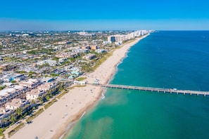 Endless blue: Get lost in the horizon on this breathtaking beach.