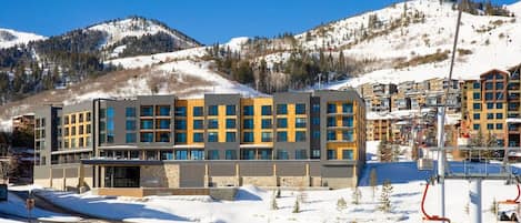 Exterior View of the YotelPad Complex in the Heart of Canyons Resort