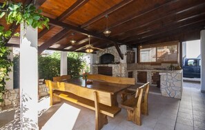 Outdoor dining area