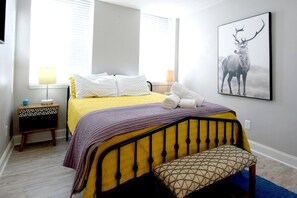 Plush bedding and well appointed rooms.