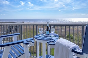 Beach view from living room