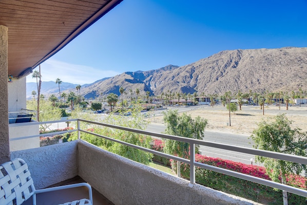 Palm Springs Vacation Rental | 1BR | 1BA | Stairs Required to Access | 600 Sq Ft
