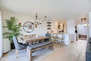 Dining room offers seating for 6-9 and a wonderful view