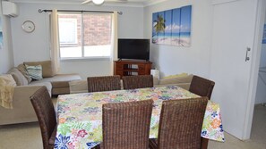 Dining and living area.