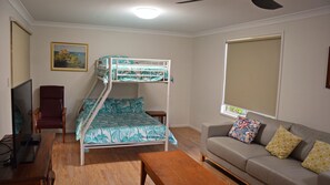 Downstairs living area/bedroom.