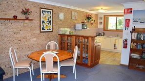 Kitchen and dining area.