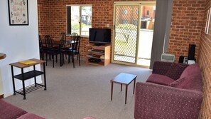 Living and dining area. 
