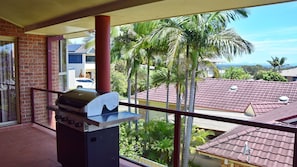 BBQ on balcony.