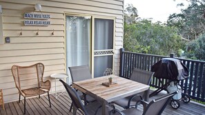 Front deck.
