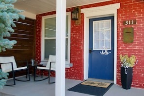 Front porch with view of downtown 