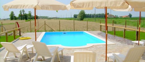 Schwimmbad des Ferienhauses