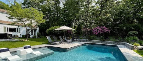 Large Heated Pool with Sun Ledge