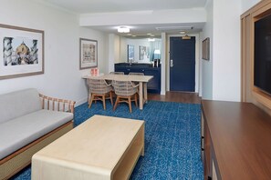 Spacious living room area