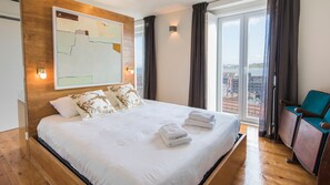 All the bedrooms are located on the ground floor of the penthouse #bedroom #balcony #apartment