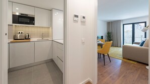 Kitchen + living room #modern